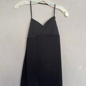 Lululemon Black Built-In Bra Athletic Tank Top Open Back Yoga Workout Top